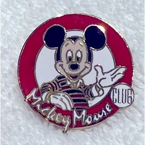 Vintage Micky Mouse Club Gold Enamel Pin